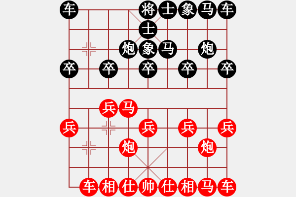 象棋棋譜圖片：負分太后 魚[紅] -VS- 做／成熟男人[黑]（4） - 步數(shù)：10 