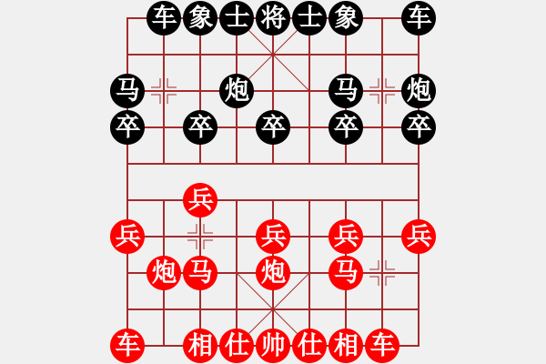 象棋棋譜圖片：jikunlin[紅] -VS- 07137228597[黑] - 步數(shù)：10 