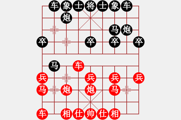 象棋棋譜圖片：浙江省智力運動管理中心 劉祎祺 勝 澳門象棋總會 李凱雯 - 步數(shù)：20 