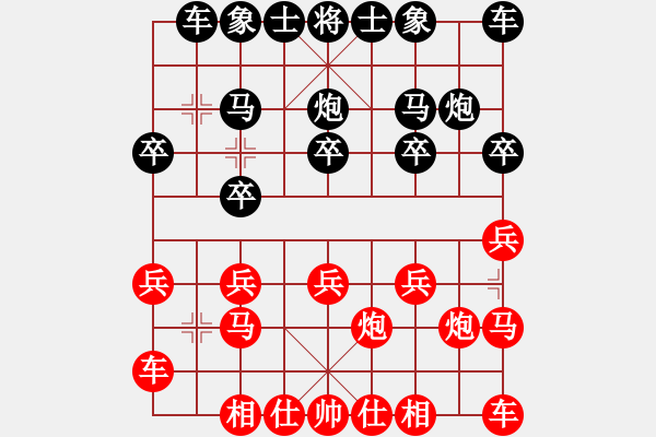 象棋棋譜圖片：JJ象棋的對局 - 步數(shù)：10 