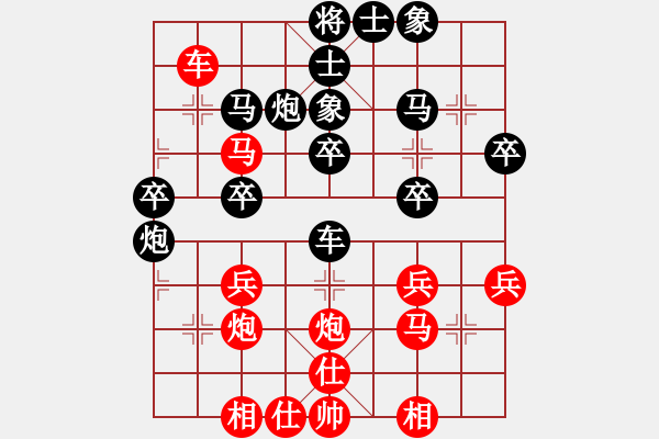 象棋棋譜圖片：許曉峰(5級(jí))-負(fù)-jxshunhu(6級(jí)) - 步數(shù)：40 