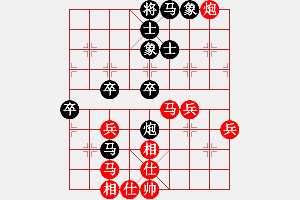 象棋棋譜圖片：五七炮三兵直橫車vs屏風(fēng)馬卒林車外馬踩兵0lnsjzsbjl7段和列位上眼吶5段 - 步數(shù)：60 