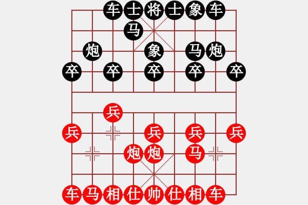 象棋棋譜圖片：新漢界棋王(月將)-和-其木中其木(日帥) - 步數(shù)：10 