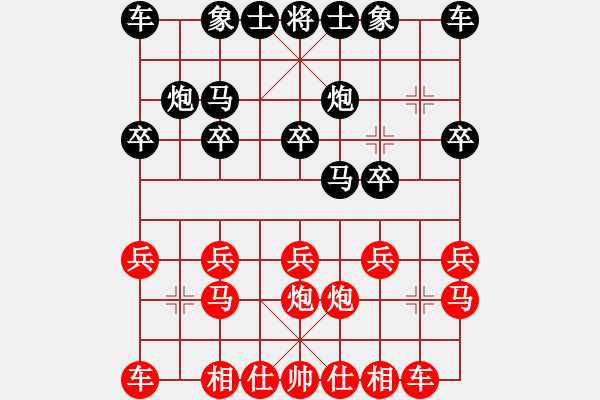 象棋棋譜圖片：原愛東[神1-1] 先勝 許志清[神1-1]  - 步數(shù)：10 