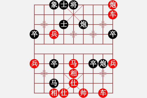 象棋棋譜圖片：武大之狐(6星)-勝-iceknight(9星) 中炮進(jìn)三兵對左炮封車轉(zhuǎn)列炮 紅右馬盤河 - 步數(shù)：57 