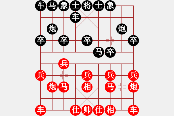 象棋棋譜圖片：393局 A41- 起馬對進(jìn)７卒-小蟲引擎23層(2633) 先勝 徐晃(1450) - 步數(shù)：10 