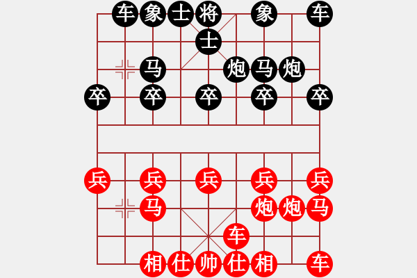 象棋棋譜圖片：炮打單提馬過宮炮對橫車之馬八進(jìn)七 - 步數(shù)：10 