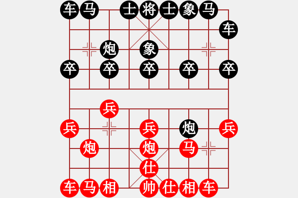 象棋棋譜圖片：初學者之一(5段)-勝-青州宋洋(3段) - 步數(shù)：10 