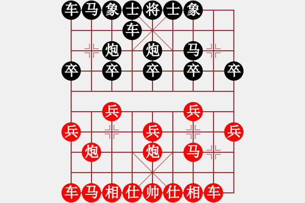 象棋棋譜圖片：老伯伯[1548415263] -VS- 以棋會(huì)友[1587990716] - 步數(shù)：10 