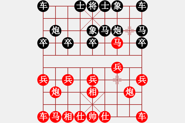 象棋棋譜圖片：負(fù)分太后 魚(yú)[紅] -VS- ☆ミ宏ぐοo[黑](2) - 步數(shù)：10 