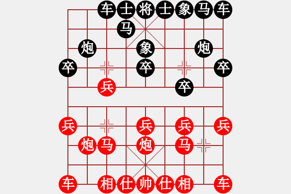 象棋棋譜圖片：評(píng)測(cè) 1對(duì)拐角馬 - 步數(shù)：10 