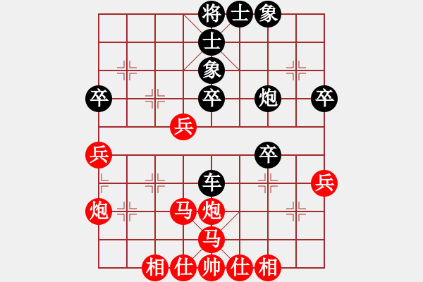 象棋棋譜圖片：云流(2舵)-勝-thiensinh(0舵) - 步數(shù)：40 