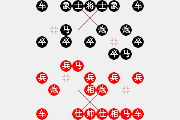 象棋棋譜圖片：哥老[紅] -VS- 鷹[黑] - 步數(shù)：10 