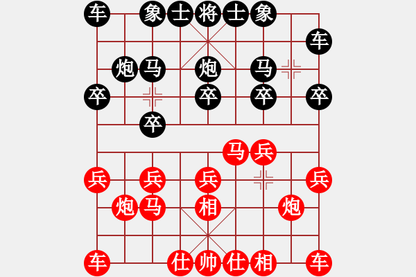 象棋棋譜圖片：天使的心[511913003] -VS- 橫才俊儒[292832991] - 步數(shù)：10 