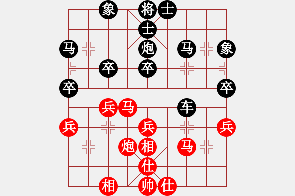 象棋棋譜圖片：qwaszxopkl(1段)-和-西北小俠(2段) - 步數(shù)：40 