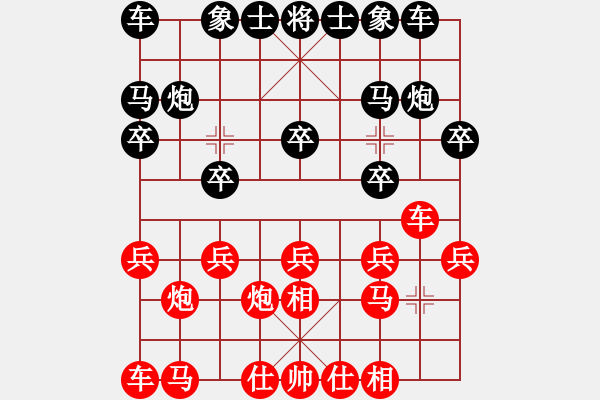 象棋棋譜圖片：象棋愛好者 VS 中級棋士 - 步數(shù)：10 