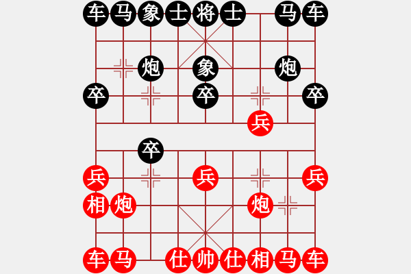 象棋棋譜圖片：酒蟲子(1段)-勝-孟小麗(3段) - 步數(shù)：10 