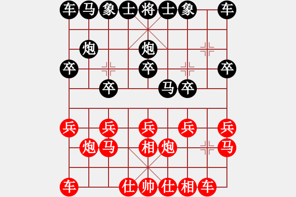 象棋棋譜圖片：鴛鴦屏風(fēng)馬(5弦)-勝-zhqian(6f) - 步數(shù)：10 