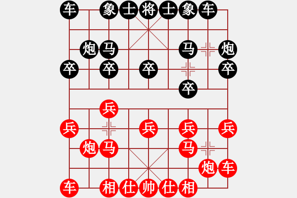 象棋棋譜圖片：河南省 白濤 負 廣西壯族自治區(qū) 林輝宇 - 步數(shù)：10 