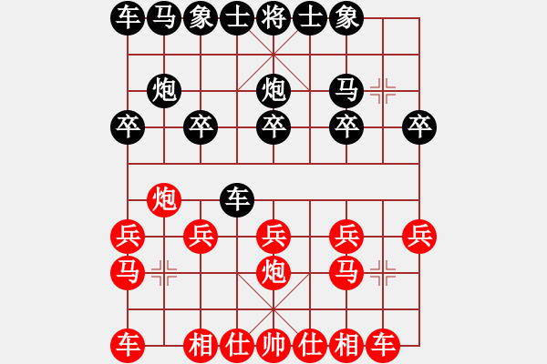 象棋棋譜圖片：一歲女孩后手 - 步數(shù)：10 