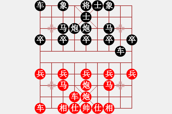 象棋棋譜圖片：順炮士角炮１ - 步數(shù)：0 