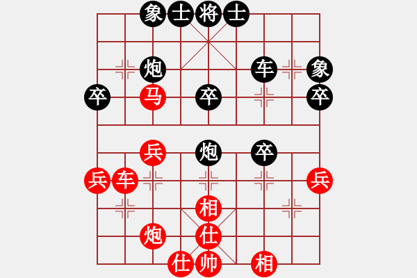 象棋棋譜圖片：魔鬼轉(zhuǎn)世(月將)-負(fù)-狐狼的女人(天帝)中炮不進(jìn)三兵對(duì)左炮封車轉(zhuǎn)列炮 - 步數(shù)：46 