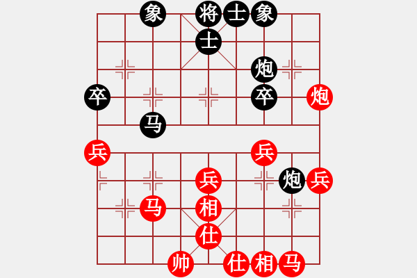 象棋棋譜圖片：甲組-02輪14臺(tái)-梁達(dá)民先勝林澍昌 - 步數(shù)：40 