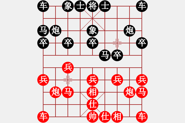 象棋棋譜圖片：新南方令狐沖紅負(fù)葬心【飛相對(duì)進(jìn)３卒】 - 步數(shù)：10 