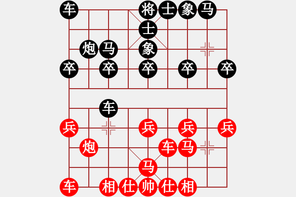 象棋棋譜圖片：士嘉堡-陽光 周學(xué)政 負 菲律賓象棋協(xié)會 莊宏明 - 步數(shù)：20 