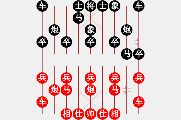 象棋棋譜圖片：橫才俊儒[292832991] -VS- 老K[765202608] - 步數(shù)：10 