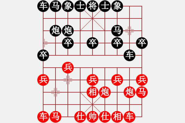 象棋棋譜圖片：博奕無雙[紅] -VS- 上海申花[黑] - 步數(shù)：10 