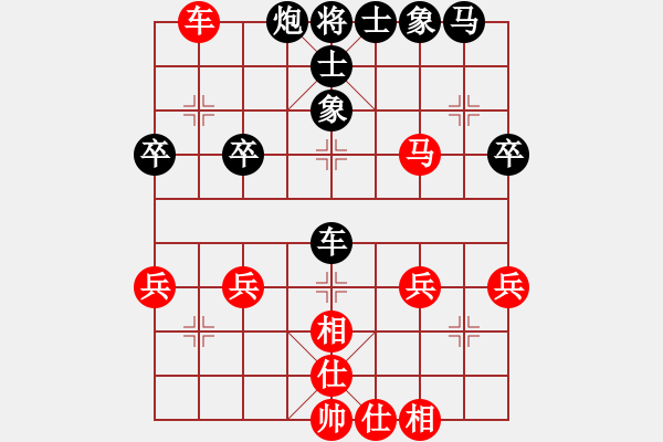 象棋棋譜圖片：第02輪 第04臺 山西呂梁 張生勤 先負(fù) 河南 酒保安 - 步數(shù)：40 