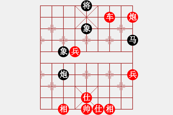 象棋棋譜圖片：起馬轉(zhuǎn)中炮對(duì)黑右士角炮（旋風(fēng)V7.0先勝巫師業(yè)余級(jí)） - 步數(shù)：100 