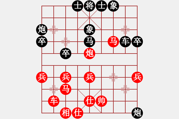 象棋棋譜圖片：很臭棋(7段)-負(fù)-niuxinyida(1段) - 步數(shù)：40 