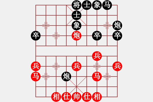 象棋棋譜圖片：意外的勝利(3段)-勝-祝姥姥長壽(3段) - 步數(shù)：30 