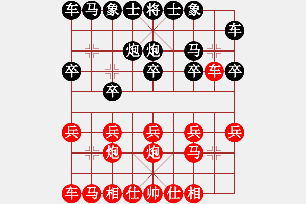 象棋棋谱图片：aploojeep(5级)-胜-小冠军陶(2级) - 步数：10 