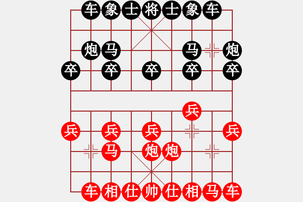 象棋棋谱图片：出棋不遇(8段)-和-安阳棋院(7段) - 步数：10 