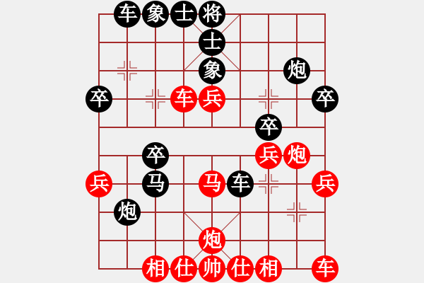 象棋棋譜圖片：魅力佳木斯(3段)-負(fù)-信心是奇跡(6段) - 步數(shù)：30 