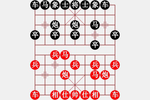 象棋棋譜圖片：惠棋薔[422238992] 負(fù) 中象布局王[-] - 步數(shù)：10 