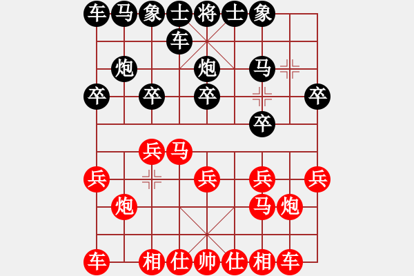 象棋棋譜圖片：棋協(xié)大師董紫鳶[430231137] -VS- 中國象棋冠軍[304185750] - 步數(shù)：10 