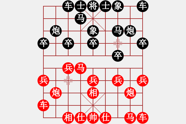 象棋棋谱图片：安阳棋院(7段)-和-天弈居士(8段) - 步数：10 
