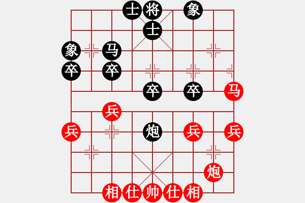 象棋棋譜圖片：zzxxzubc(電神)-負(fù)-華山完美庫(北斗) - 步數(shù)：40 