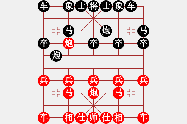 象棋棋譜圖片：葬心紅勝ZHENWL123【中炮對(duì)單提馬】 - 步數(shù)：10 