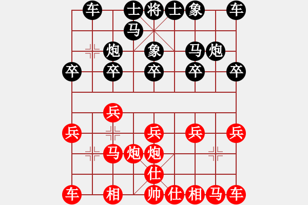 象棋棋譜圖片：娜娜[1076732076] -VS- 喻飛鴻[2658689199] - 步數(shù)：10 