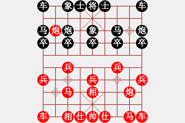 象棋棋譜圖片：河北劉殿忠 (負(fù)) 廣東呂欽 (1995.6.7于上海嘉定) - 步數(shù)：10 