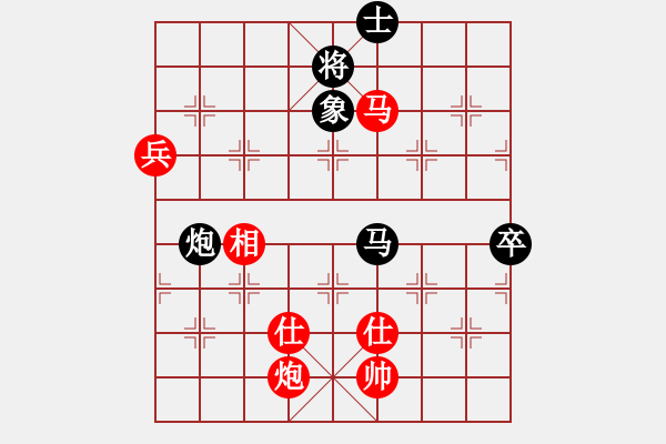 象棋棋譜圖片：我本無(wú)敵(5段)-和-風(fēng)云無(wú)影(月將)中炮過(guò)河車(chē)七路馬對(duì)屏風(fēng)馬兩頭蛇 紅左橫車(chē) - 步數(shù)：100 