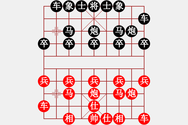 象棋棋譜圖片：上左仕 - 步數(shù)：10 