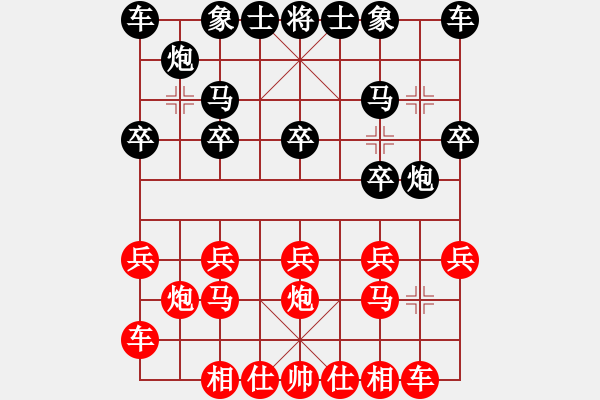 象棋棋譜圖片：程龍       先負 劉晉玉     - 步數(shù)：10 