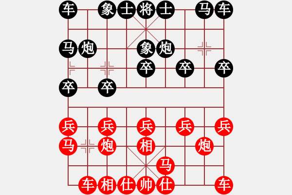 象棋棋譜圖片：深山練劍[310355473] -VS- 西北狼[734140424] - 步數(shù)：10 