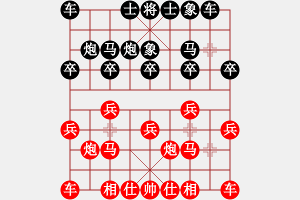 象棋棋譜圖片：∈棋天大圣∈[紅] -VS- bbboy002[黑] - 步數(shù)：10 